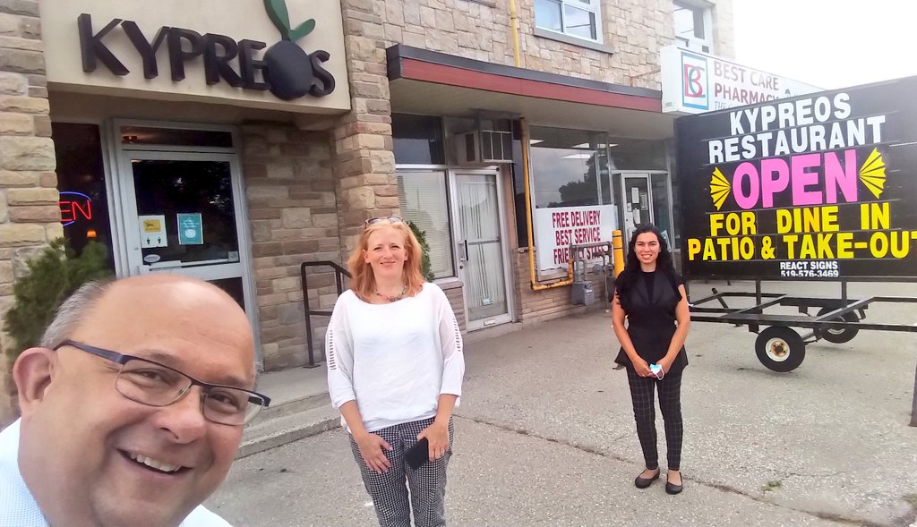 berryonline's tweet image. My #EatLocal ward meeting tour continued earlier this week as #Ward10 Councillor @Marsh_Ward10 had me join her for lunch at #Kypreos restaurant where we met owner, Andrea Ioannou! Great feedback on #Step3, great food, great service.  Check them out! #ShopLocal