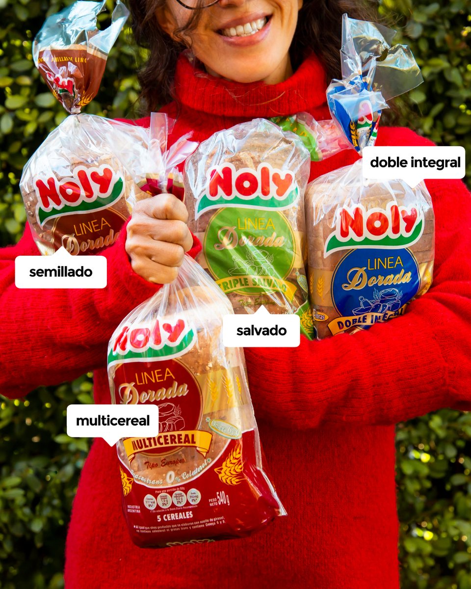 Nolyalimentos's tweet photo. ¡Nuestra Linea Dorada! 💖 Panes ideados para acompañarte en cada comida.

✅ Multicereal.
✅ pan negro con semillas de lino.
✅ Triple salvado.
✅ Doble Integral.

#panintegral #pansalvado #pannegro #cereales #integral #multicereal https://t.co/neXWCEn42n