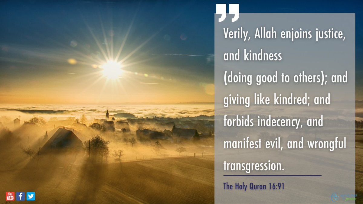 muslimsforpeace's tweet photo. #Justice is the foundation for righteousness. #Islam teaches mankind brotherhood, equality, and oneness. https://t.co/7CHGzD6mb1