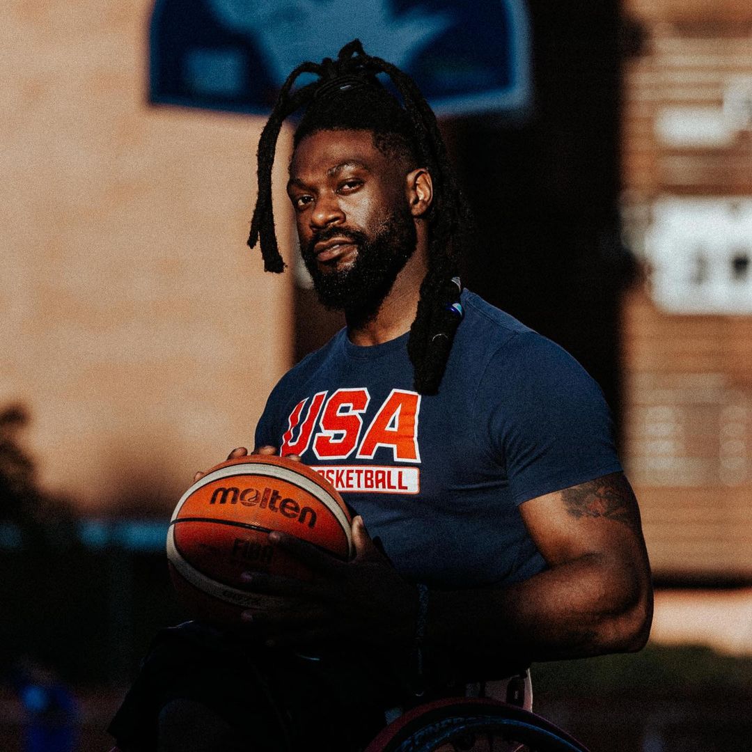 NationalRamp's tweet photo. When all eyes are on the defending gold medalist #TeamUSA #WheelchairBasketball Team, you'll be sure to see @MattScott_Fly making his 5th Paralympic appearance. He has played for over 20 years, earned an ESPY nom, &amp; was the 1st Paralympian to appear in a @Nike ad. #USParalympics https://t.co/G7SPDO06jA