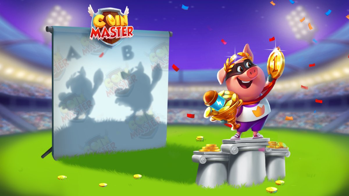 CoinMasterGame's tweet photo. 𝗣𝗶𝗴𝗴𝘆’𝘀 𝗱𝗼𝗻𝗲 𝗜𝘁! 𝗛𝗲’𝘀 𝗴𝗼𝘁 𝘁𝗵𝗲 𝗚𝗼𝗹𝗱! But we’re trying to find his matching shadow... is it A or B?! 🤔Drop your answer below for a chance to win 2,500 𝘚𝘱𝘪𝘯𝘴, 𝘗𝘦𝘵 𝘧𝘰𝘰𝘥 &amp; 𝘟𝘗! https://t.co/qV5E8XMfnH
