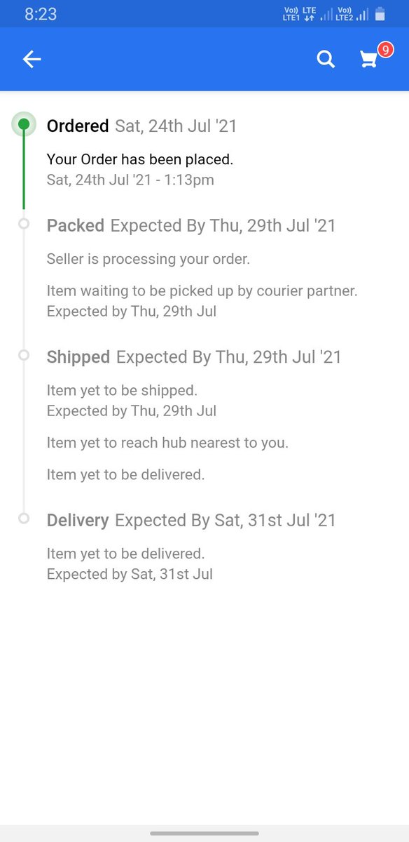 iamKhalidshaikh's tweet photo. I have ordered on 24 July sixth day have gone I didn't get my order it just showing seller is processing your order i didn't get any msg after that when will I get my order @Flipkart https://t.co/JnxaWOluqZ