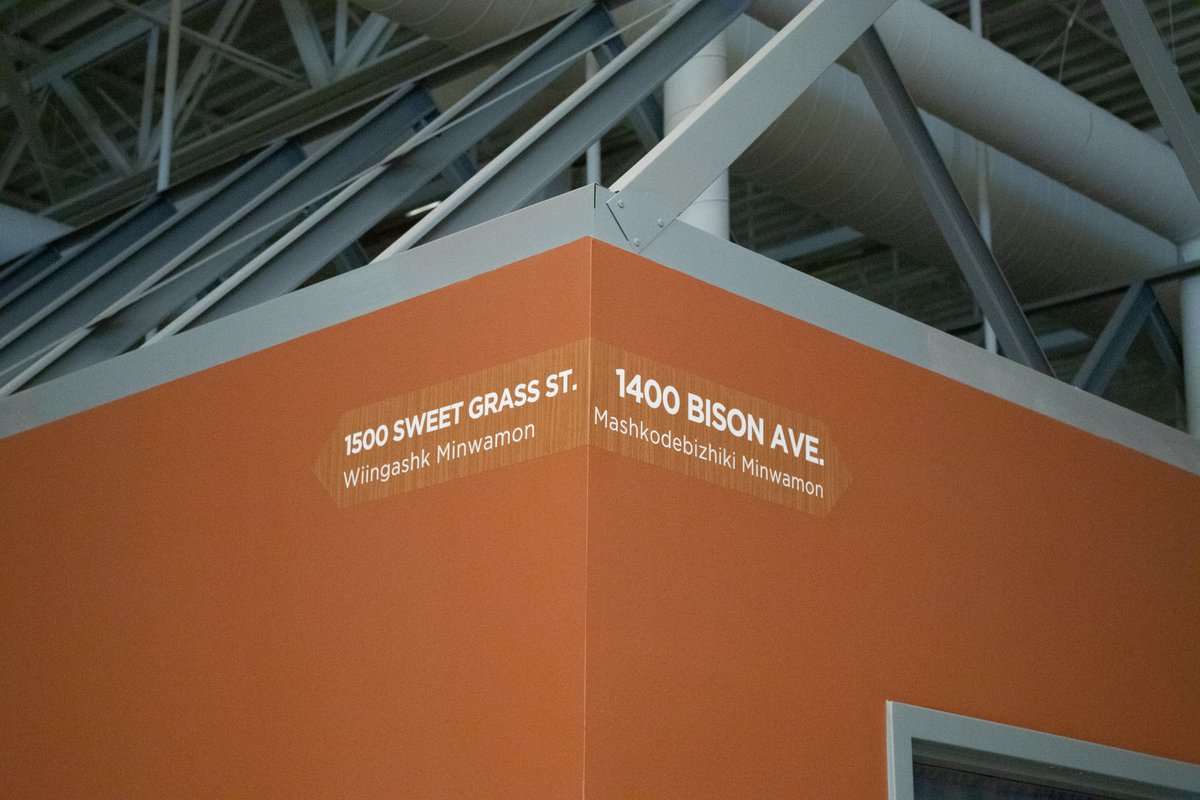 AvivoMN's tweet image. Avivo Village is more than just &quot;units with numbers.&quot; While people live there and seek permanent housing, we want them to have an actual address to share with fellow residents,friends, and family.

This past week we installed signage to give each row of tiny homes a name.