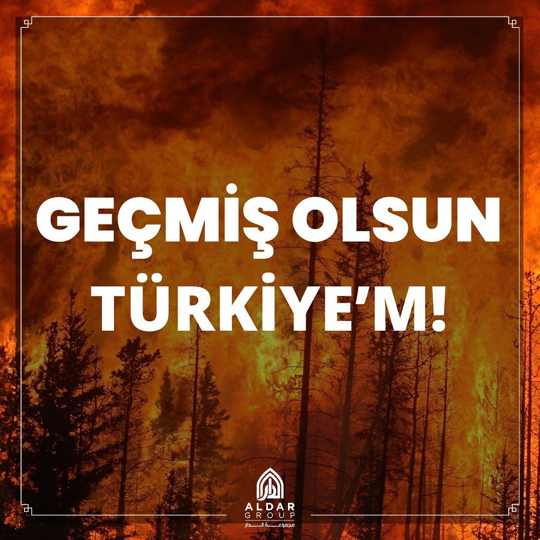 Ülkemizin farklı bir çok noktasında meydana gelen yangınlarda ölenlere rahmet, yaralanan vatandaşlarımıza ve tüm canlılara acil şifa ve yangınla mücadele eden tüm ekiplere kolaylıklar diliyoruz.
