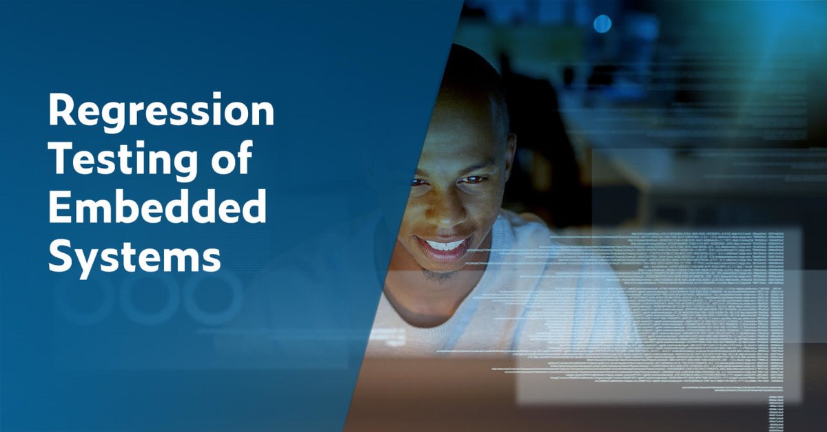 Parasoft's tweet image. Regression testing is a must in #EmbeddedSoftwareTesting. Find out how to cut costs and reduce time to market by automating it! #embedded #embeddedsoftware #embeddedsystems parasoft.com/blog/regressio…