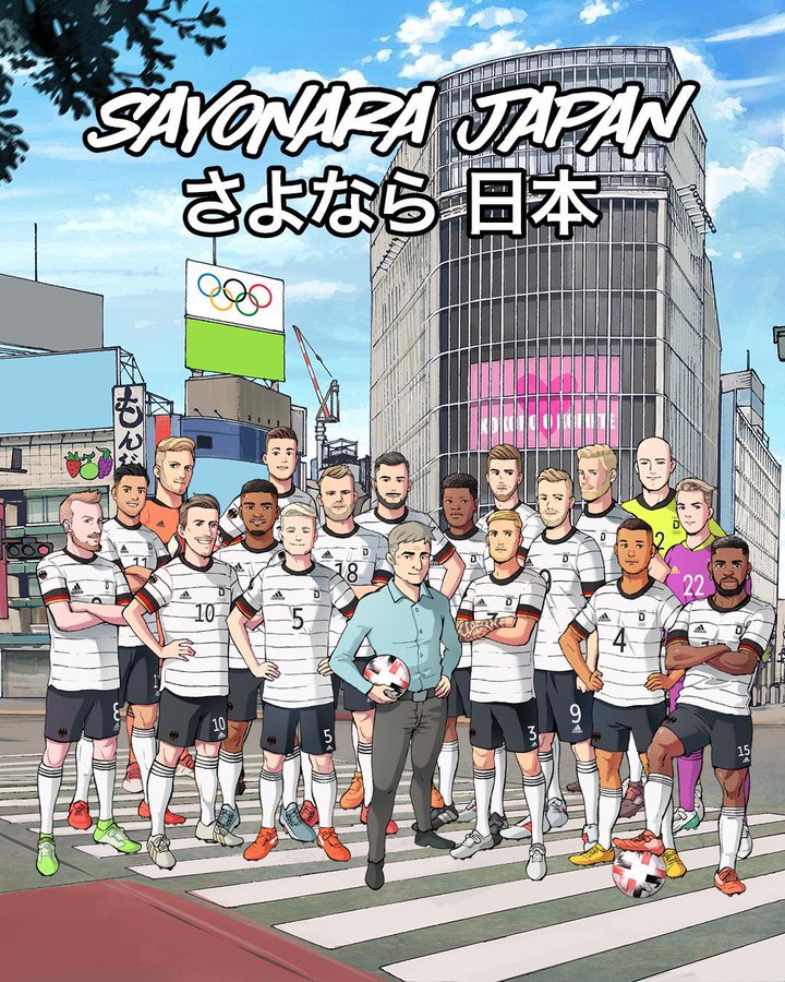 これぞオリンピック ドイツ代表 さよなら日本 の感謝イラストが話題 粋ですね フットボールゾーン 2