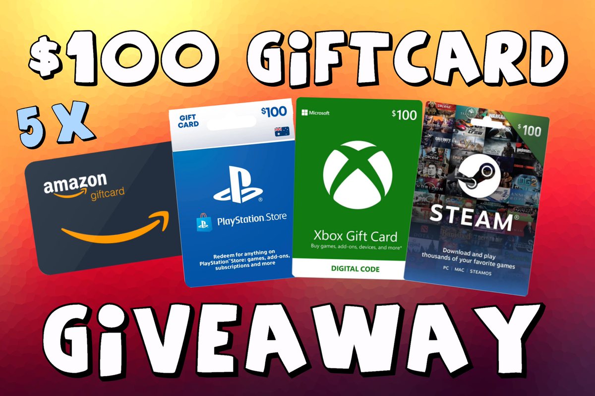 Demalay_'s tweet photo. 💥 HUGE GIFT CARD GIVEAWAY 💥

• 5 X $100AUD gift cards  
• Amazon, Xbox, PS or Steam

HOW TO ENTER: 
✅ Follow @Demalay_ 
♥️ Like 
🔁 Retweet 
👥 Tag a friend 

Winners drawn August 14th 🎉

GOOD LUCK! https://t.co/KPWxFriHQ7