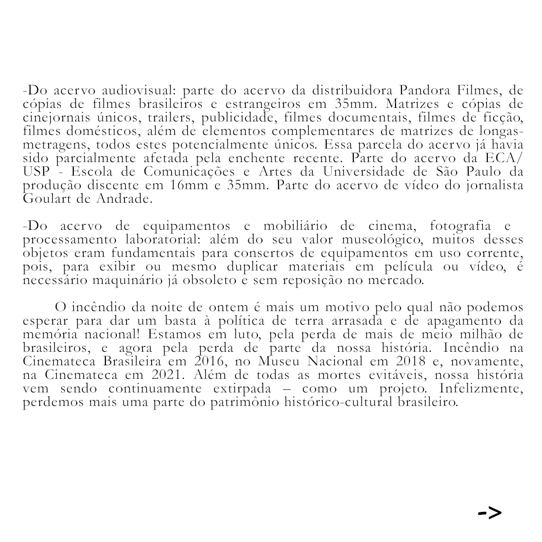 Trabalhadores da Cinemateca Brasileira tweet media