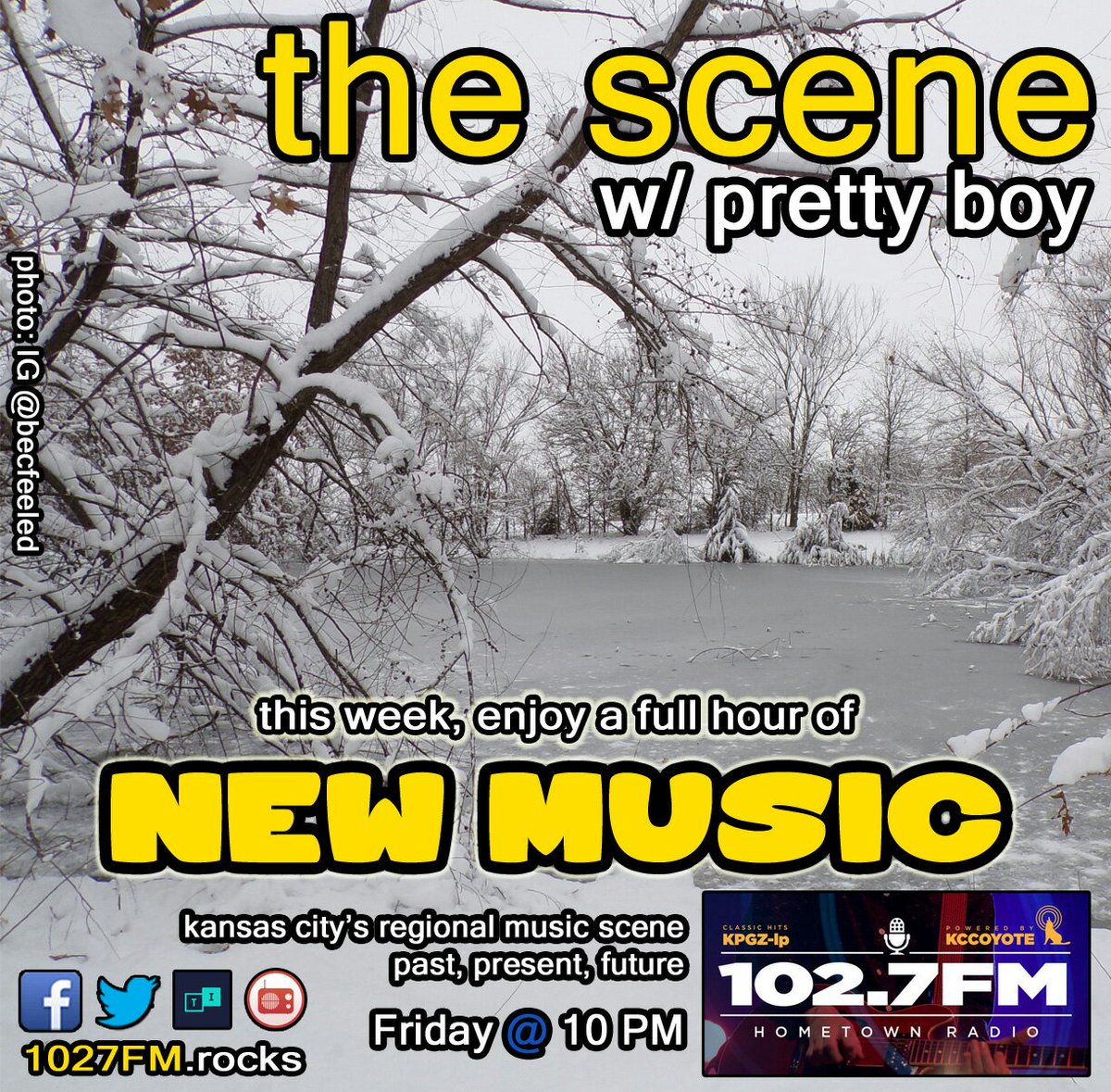 TO-NITE: Tune in for a full hour of #NewMusic!
10pmC on <a href="/1027FMRocks/">KPGZ 102.7FM</a>
1027FM.rocks
<a href="/tunein/">TuneIn</a> <a href="/myTunerRadio/">myTuner Radio</a> &amp; <a href="/Live365/">Live365</a> (search "KPGZ")
#supportlocalmusic
1/2