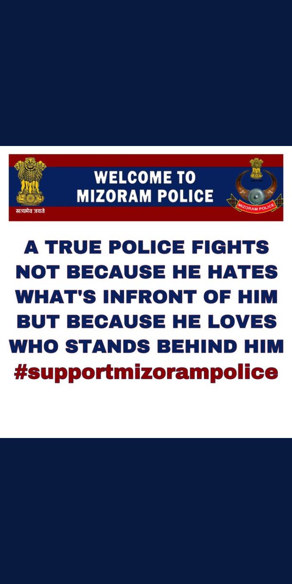 ParmawiiS's tweet photo. We will #supportmizorampolice till the end https://t.co/T1tiYoBGLj