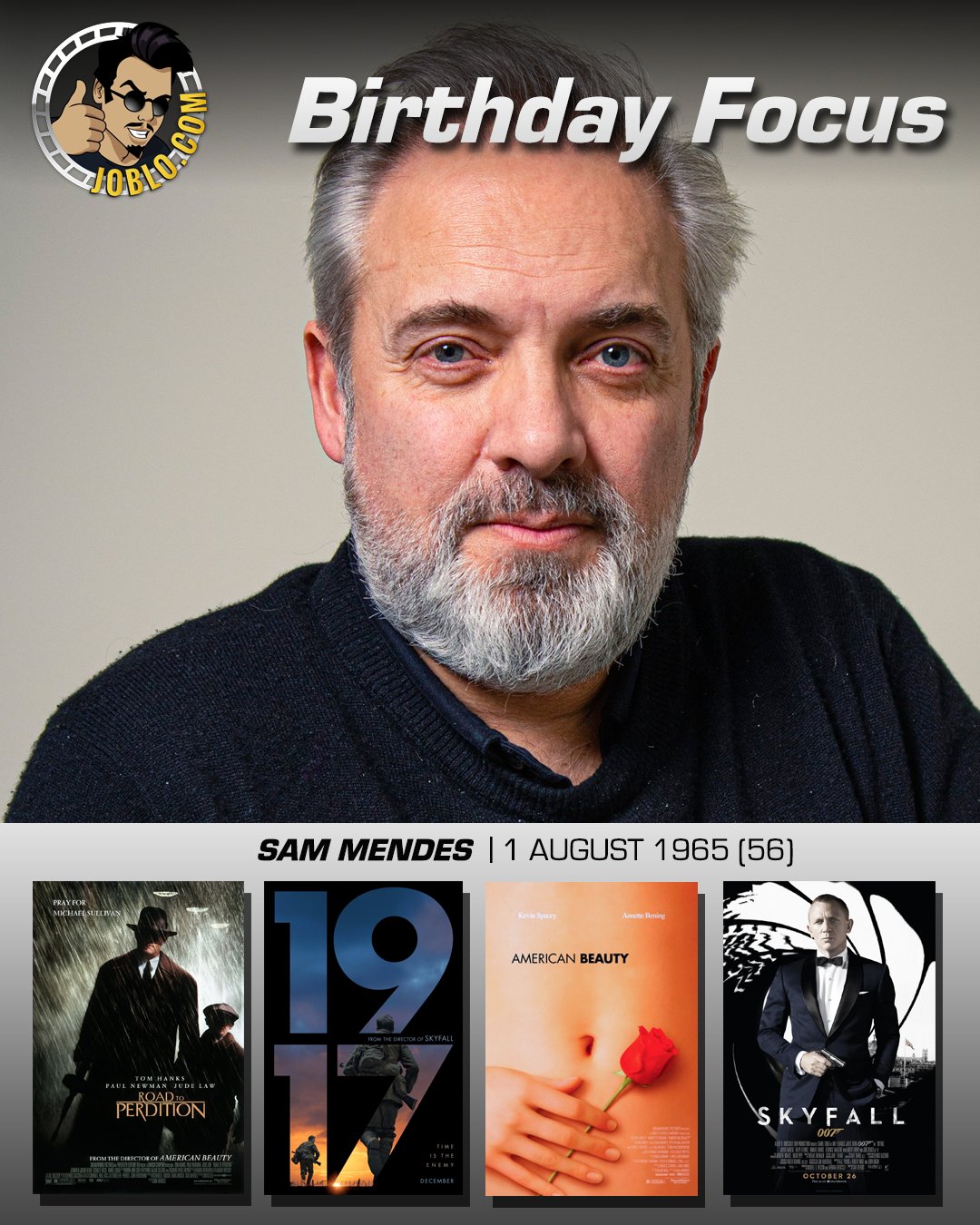 Wishing a very happy 56th birthday to the great filmmaker, Sam Mendes!

What is your favorite film of his? 