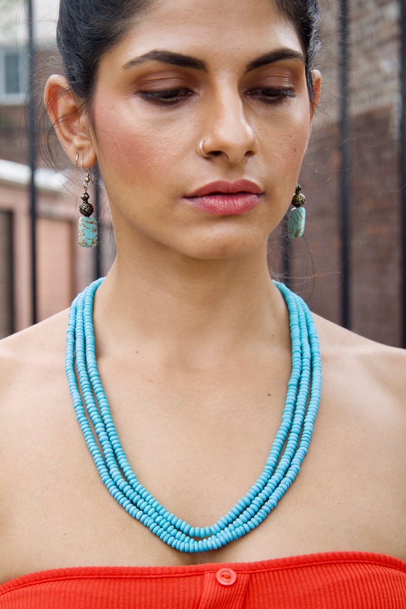 malikabyanju's tweet photo. On days where one wears turquoise and more turquoise and then some more turquoise, those are good days. #MalikaByAnju #ToGoodDays https://t.co/gogS1kNNf7