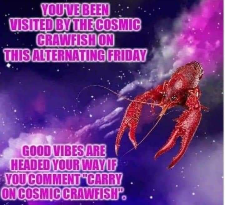 MarineShitposts's tweet photo. CARRY ON COSMIC CRAWFISH https://t.co/0pNMJqIIAb