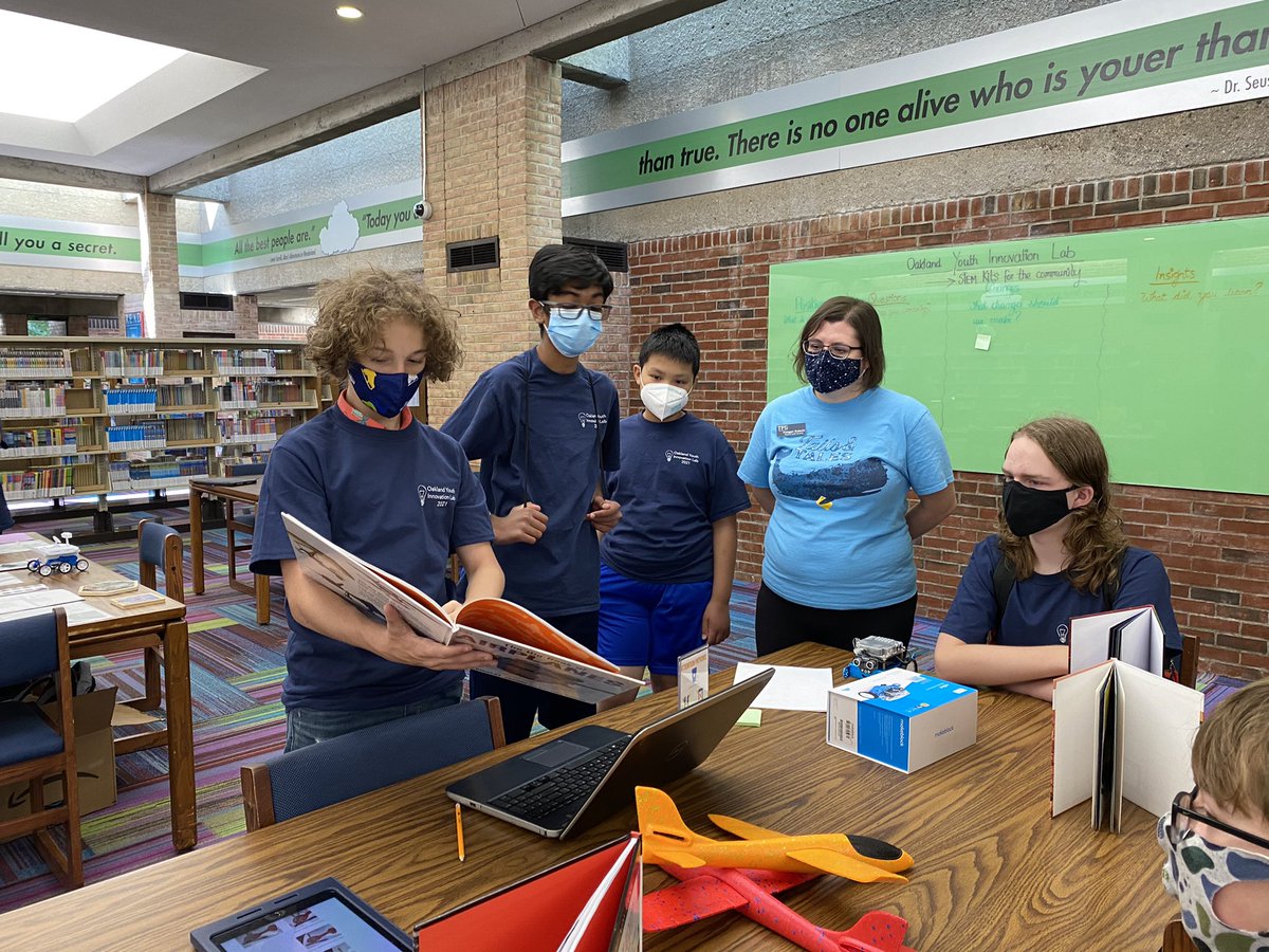 MrsMainero's tweet image. Ss also shared their STEM kits with the @troylib youth librarian to hear feedback on their designs to determine what changes they can make to improve their ideas. #OYILTroy