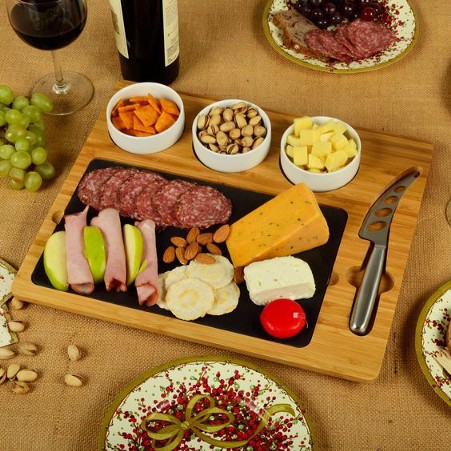 JoyceRomantic's tweet photo. These board(s) are not only beautiful but are very functional. I recently brought a charcuterie board with cheese, meats, and crackers. The enclosed cheese knives, appetizer forks, and picks were great to help people serve themselves. 
https://t.co/0nH0Ym2BXS
#cheeseboard https://t.co/8xNQQhTc4V
