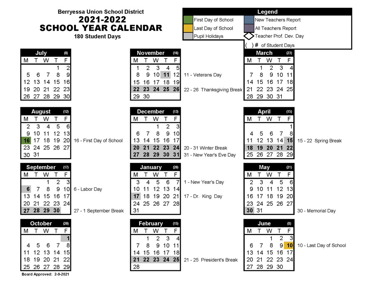 BerryessaUSD's tweet photo. Be sure to bookmark our 2021-2022 academic calendar! 🗓 📚

https://t.co/WcSJgh8bFz

#PathwaytotheFuture 🌎⭐️ https://t.co/a2fFkmzSaC