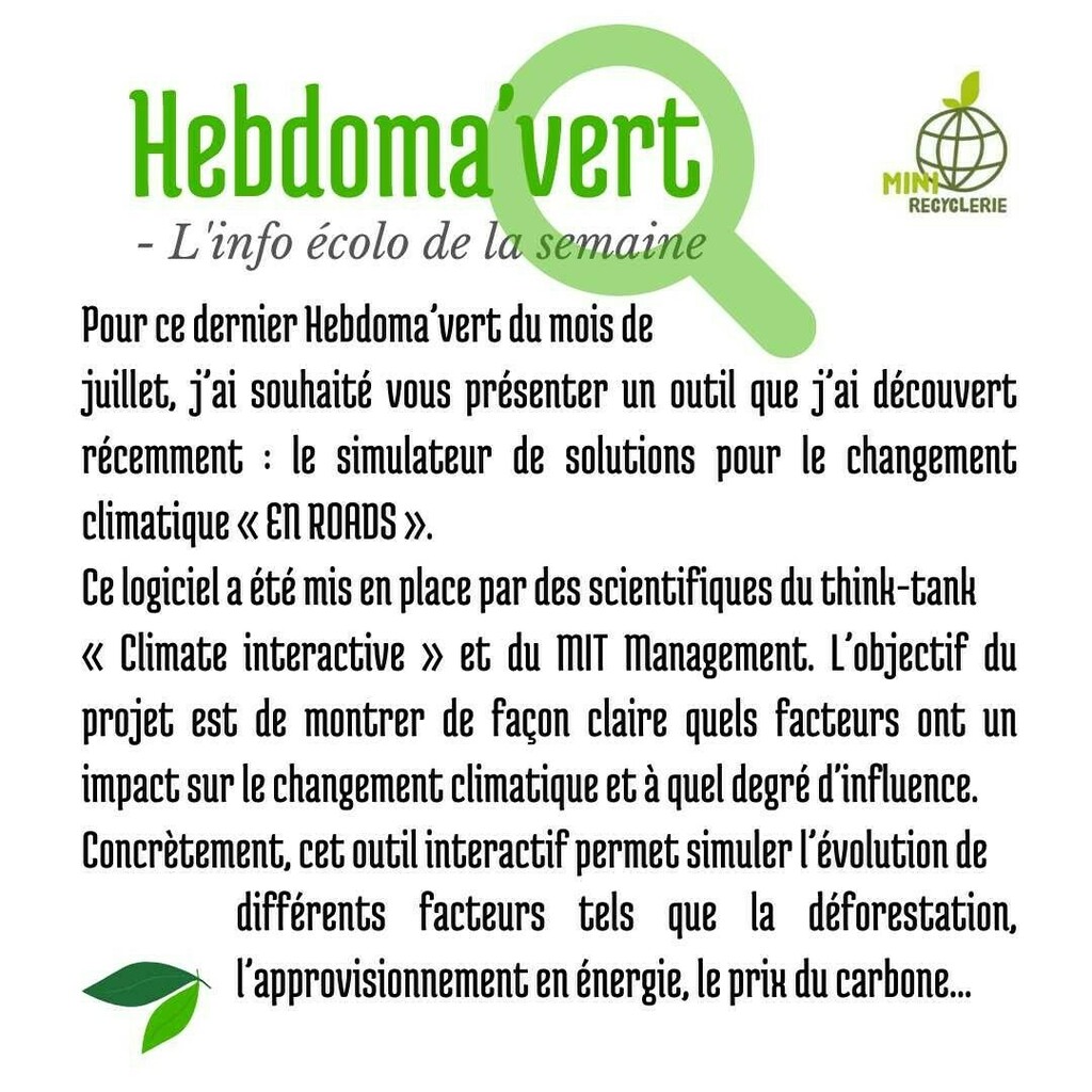 Hebdoma’vert 🌿

Chaque vendredi, retrouvez notre info écolo franco-allemande sur Instagram et Facebook! Actualités, événements à ne pas rater, portraits inspirants : en vert et pour tou.te.s !

———

Unsere deutsch-französische Umweltinfo - jeden Fre… instagr.am/p/CR9LJhqI_sR/