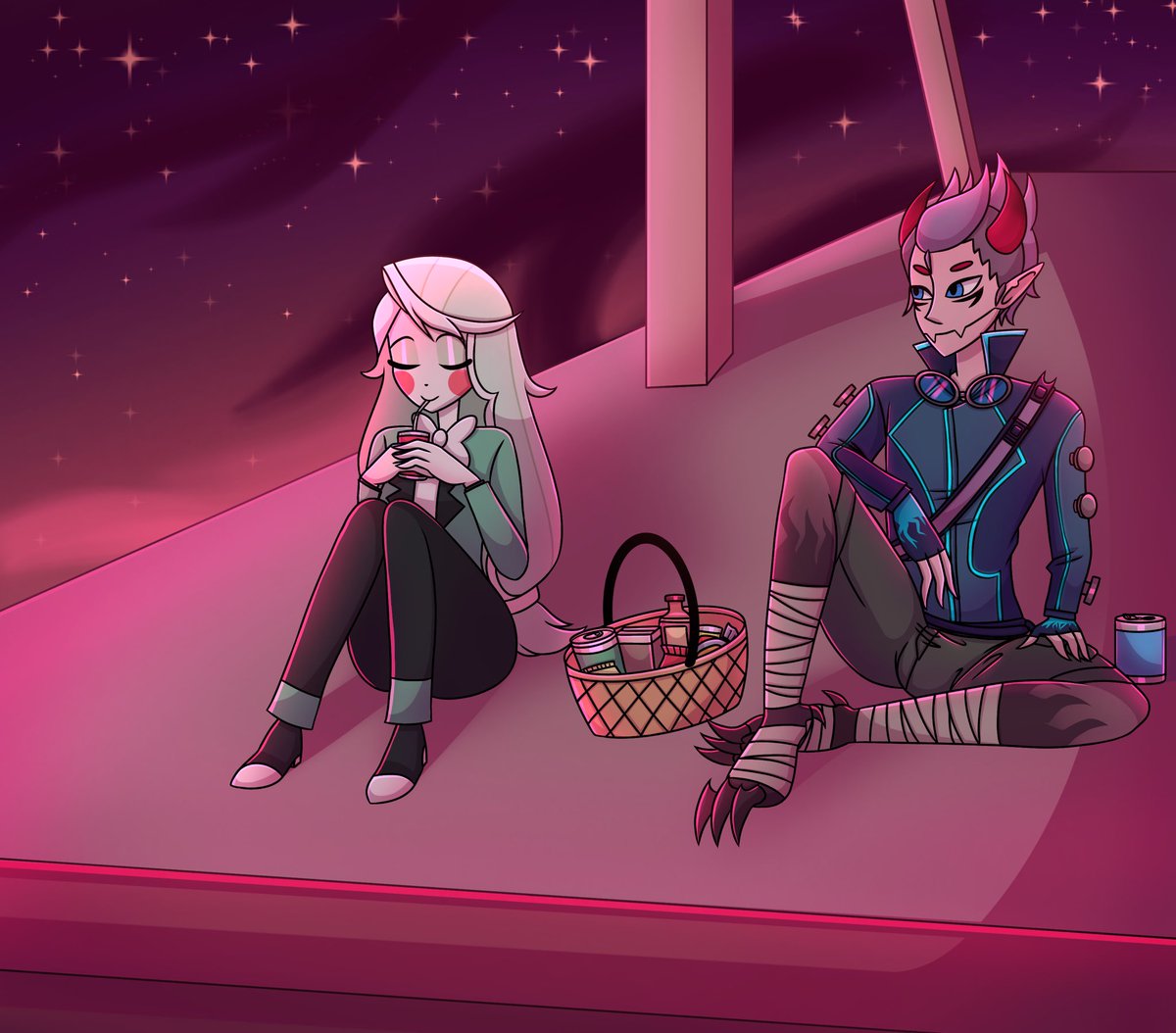 DrawyDraws's tweet photo. A good rp I had and enjoyed drawing it as well how it turned out ^^ Time flies by, thank you!
Rp art commission for @GagePsymon / @NathanTschirha1
#HazbinHotel #hazbinhoteloc #CharlieMagne #3pcharlie #commisionart #ibisPaintX https://t.co/AceOUePGFn