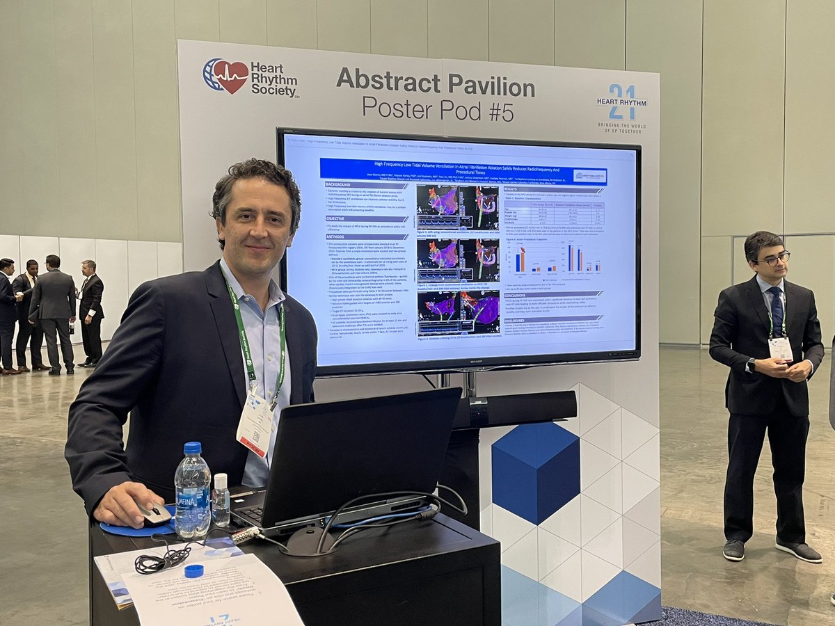 JET Ventilation can improve catheter stability but is challenging to adopt. @josoriomd uses high frequency low tidal volume which has resulted in decreased pulmonary RF, total RF, and procedure times. #REALAF #HRS2021