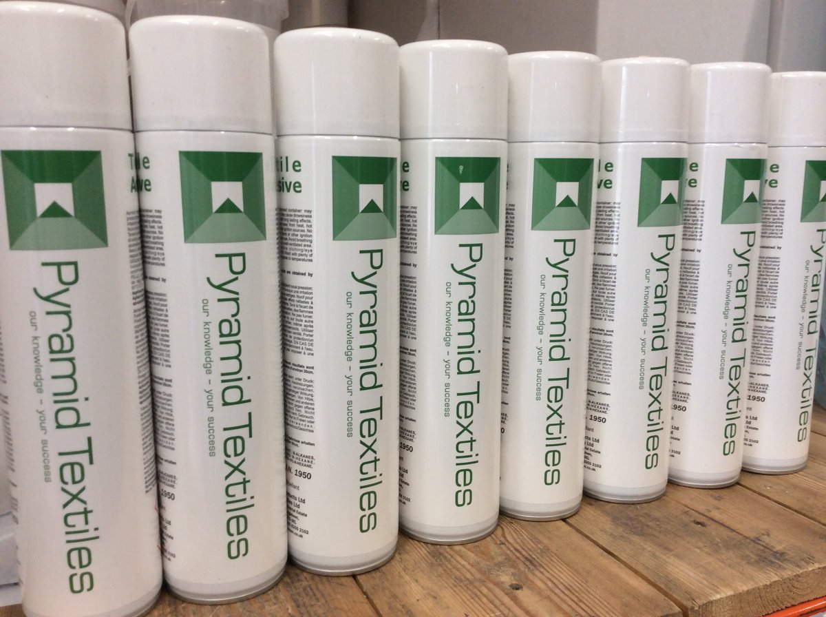 PyramidScreen's tweet photo. #Pyramid TextilesSprayadhesive is a fast drying, high/firm tack #aerosolspray that is used to hold your #TShirt , #Hoodie , #Sweat or whatever desired #garment you're #printing on to your #machinepallet

https://t.co/Zm2x46B4Fq

#screenprinting #textileprinter #tshirtprinting https://t.co/kKjWwCrYUK