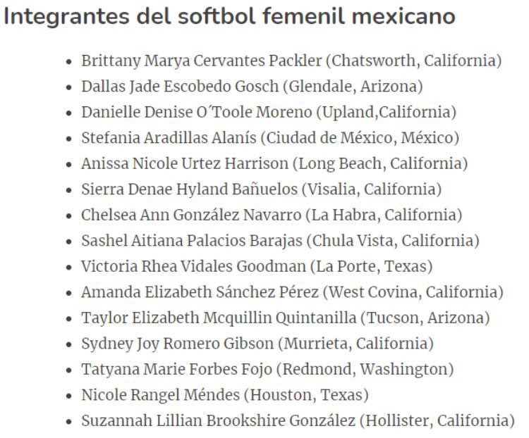 darvcys's tweet photo. i was so mad most of the mexican softball team had thrown away their uniforms but then i found out they’re all gringas… it makes sense now
#Olympics https://t.co/b16ykizPN6