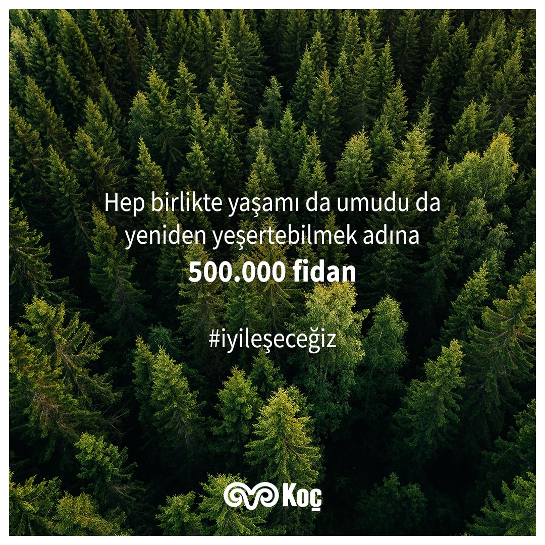 kocholding's tweet photo. Hep birlikte yaşamı da umudu da yeniden yeşertebilmek adına @temavakfi tarafından başlatılan kampanyayı destekliyor; Koç Topluluğu olarak 500.000 fidan bağışında bulunuyoruz. https://t.co/WfpQoYjWFx