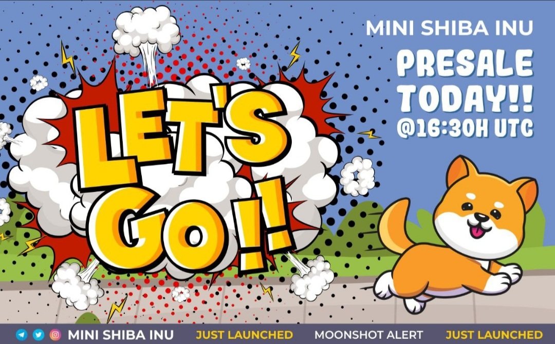 Cryptoboss2000's tweet image. 🚀💎 Mini Shiba Inu 💎🚀

Pre Sale starting at 16:30pm today UTC! 

28k members in the telegram! 

Definitely one to check out!

Telegram:
t.me/MiniShibaInu

@MiniShiba_Token 
#100xgem 

🚀🚀🚀🚀  🌙