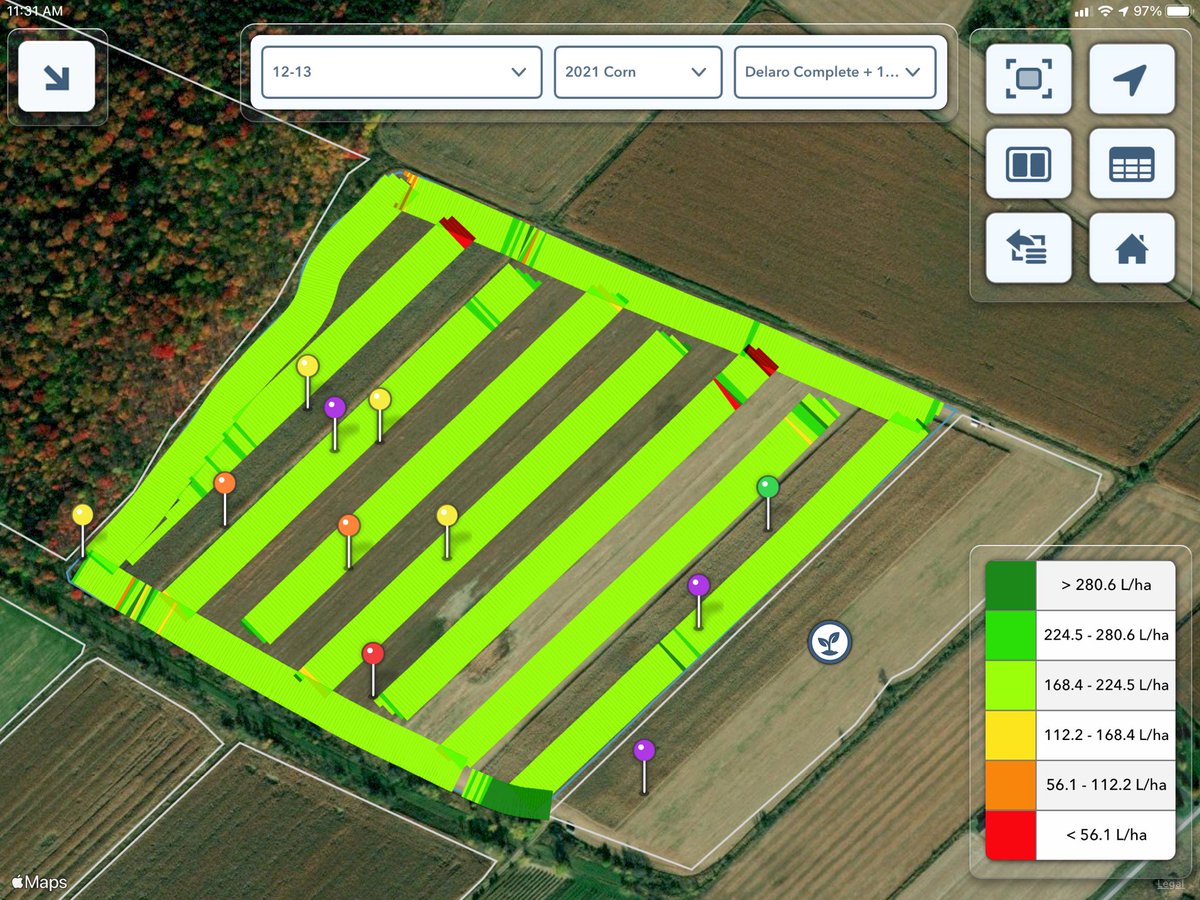 I’m excited to try something new on our farm! We put some <a href="/Bayer4CropsCA/">Crop Science Canada</a> fungicide strips onto our corn at silking.  Looking forward to seeing how the imagery changes over the coming weeks, and of course to get the yield maps on <a href="/FieldViewCanada/">FieldView Canada</a> this fall!  #FungicidesForTheWin