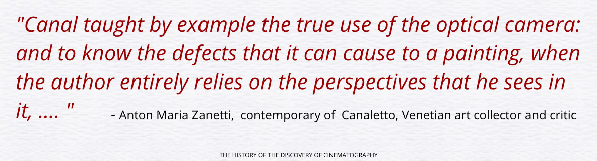 RealPreCinema's tweet image. Whether the ‘Obscura’ or ‘Ottica’, Canalettos use of an #opticalcamera attracted negative viewpoints as well, when Anton Maria Zanetti (1679-1767) wrote: #canaletto