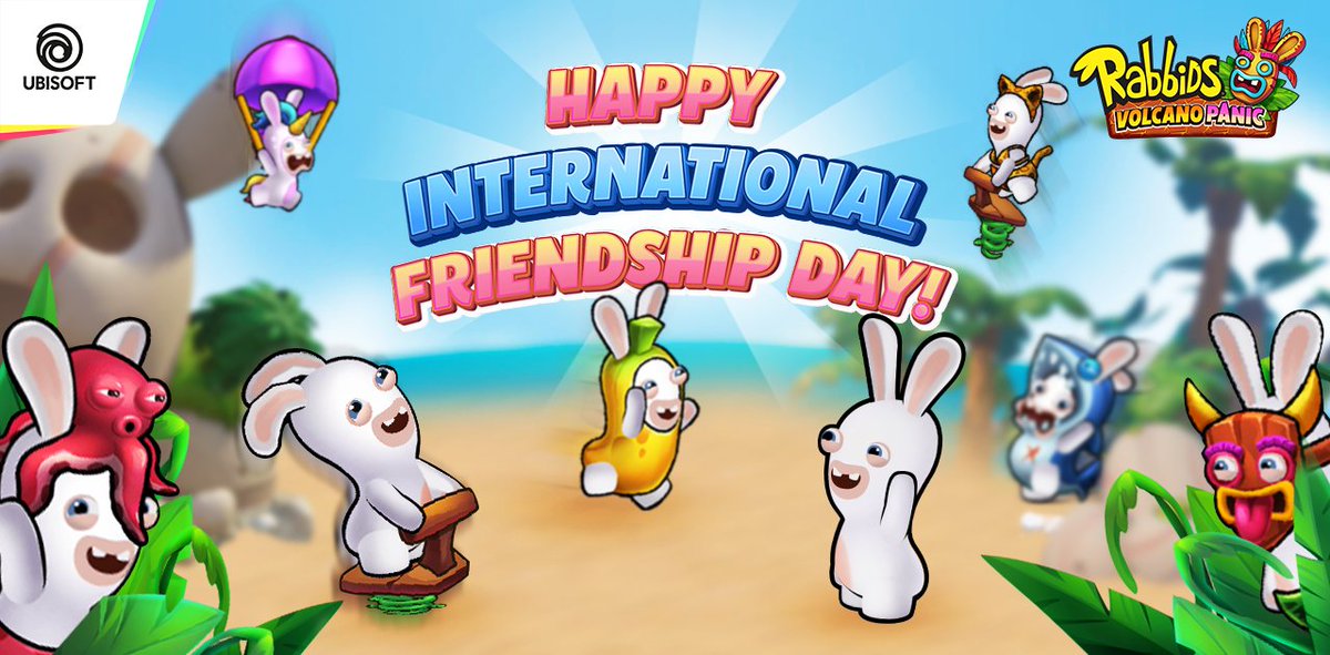 It's the International Day of Friendship! 🐰🥳

Invite your friends to play Rabbids Volcano Panic together on: nano.ubisoft.com/RabbidsVolcano…
Follow Ubisoft Nano for more info about #RabbidsVolcanoPanic!

facebook.com/ubisoftnano/