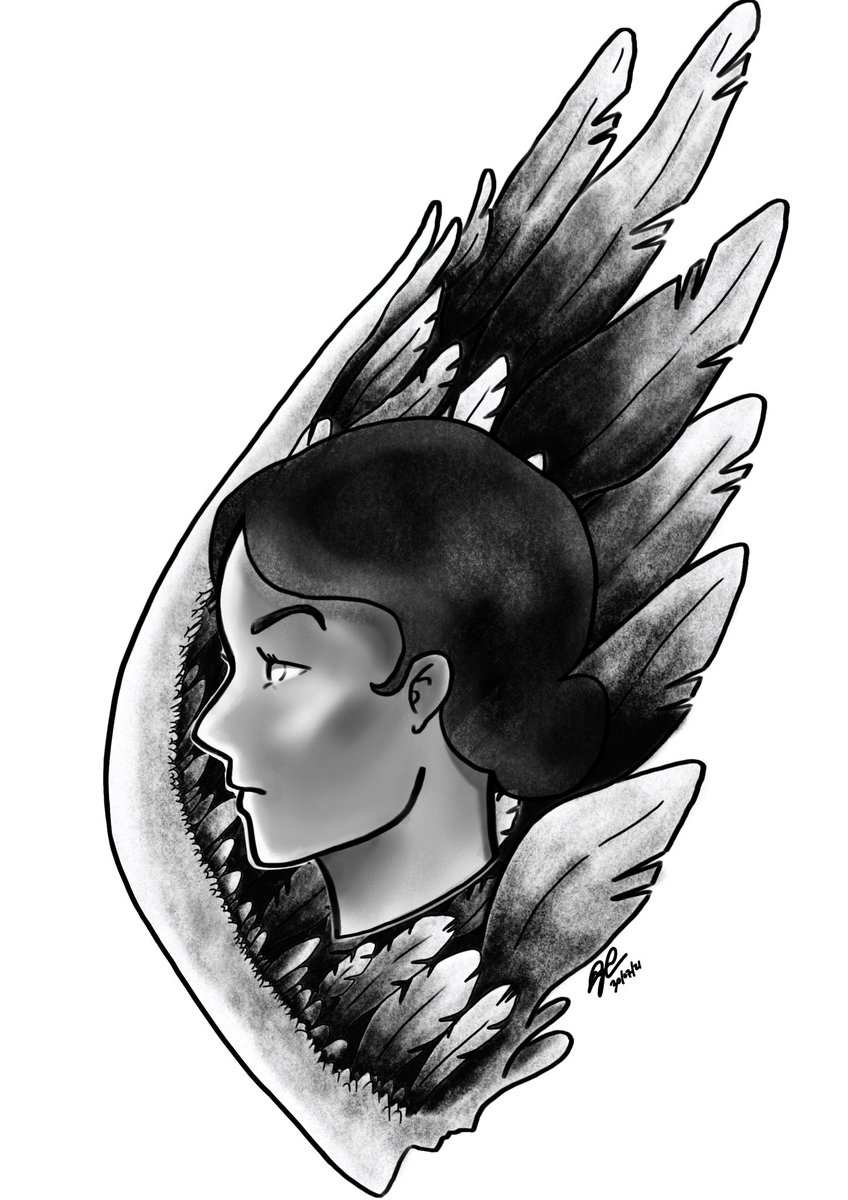 bechobbi's tweet photo. 30.07.2021 #art #drawing #procreate #digitalart #digitaldrawing #blackandwhite #wing #wings https://t.co/4s64Qf7wNL
