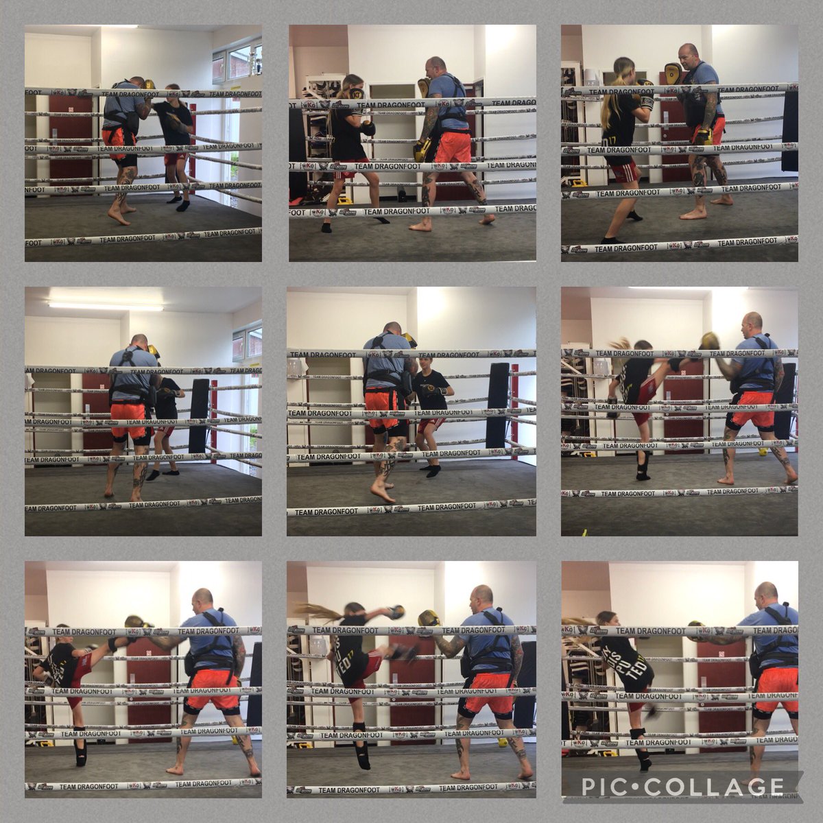 ArmaniTheblade's tweet photo. Good training session today, working on my speed in my back hand and my K1 (knees and elbows) ready for the Euros in a few weeks 💪🏻#ArmaniTheBlade🥊⚔️ #TrainHard #GirlsInSport #SeesportyBeSporty #roleModel #Kickboxing #Boxing #K1 #LowKick #LightCon #InterceptorGraphics #HotBox https://t.co/h2PqvoT8fY