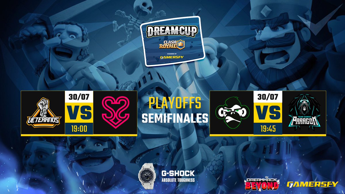 🏆@DreamcupESCR
⏰En 1 hora arrancamos las semifinales de DreamCup en mi canal

⚔️<a href="/VeteranosClub/">Veteranos eSports</a>🆚<a href="/S2Vesports/">S2V</a>

⚔️<a href="/Muklash__/">Muklash ®️</a>🆚<a href="/TG_Paragon/">Team Paragon</a>

🗣️Con @LordPablo8 

📺twitch.tv/revolaimar
