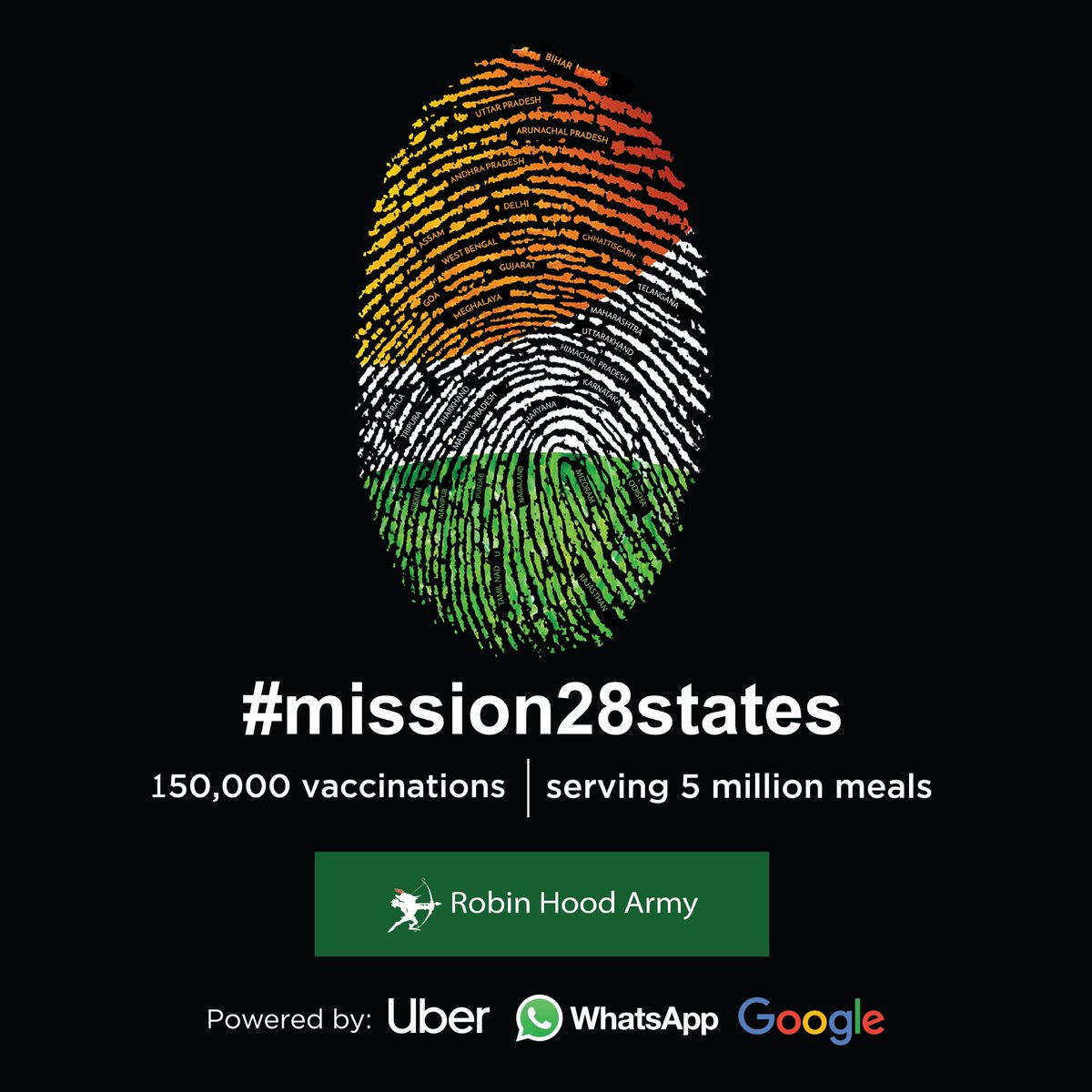 rha_india's tweet photo. Robins from every single state will drive mass vaccine awareness + enablement sessions across the country - food will play a key role in making this happen.

Our mission is powered by infrastructure provided by the incredible teams of @Uber_India, @GoogleIndia &amp; @WhatsApp! https://t.co/xzwd3A6TJB