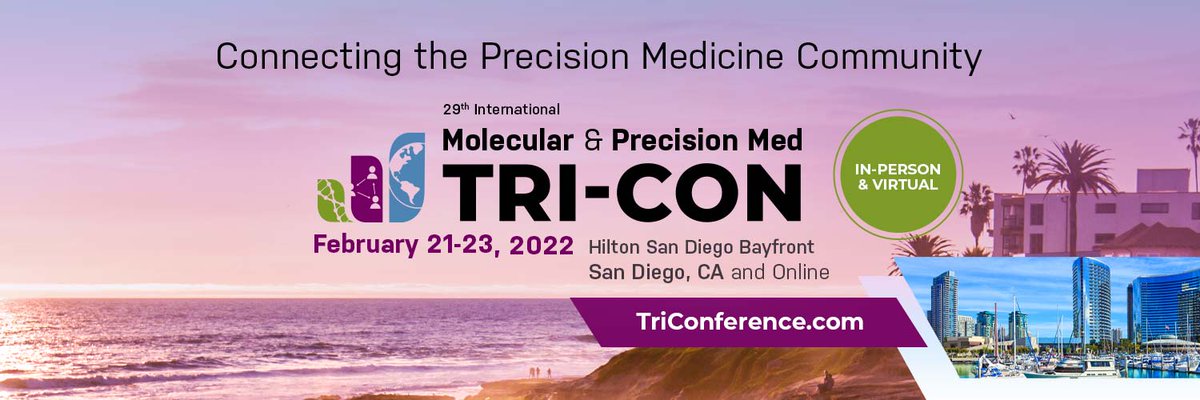 Speak, Sponsor, Attend & Connect at #TRICON 2022! @CHI_Healthtech's Molecular & Precision Med @TriConference returns to San Diego on Feb 21-23, 2022. Join us - in-person or virtually - to discuss the latest research & tech. See how to get involved: bit.ly/3xfP198