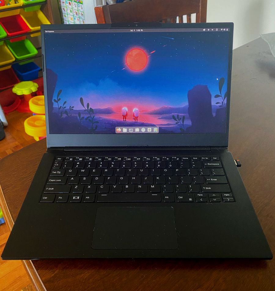 system76's tweet photo. Absolutely mesmerized by this Lemur Pro background. What do you think these astronauts are saying to each other?

📷: @1980dotsh

#System76 #LemurPro #Laptops #Computers #Linux #Astronauts #Background https://t.co/X0o6Ijj8aY