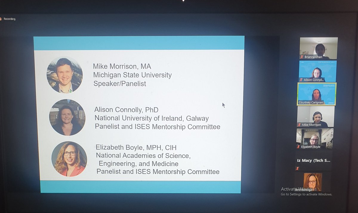 Ali Connolly (@aliconnolly18) on Twitter photo Delighted to be panelist for the #ISES2021 pre-conference 'tips for presenting at a conference'. Great event, especially for early career researchers.
<a href="/CCAPS_NUIGalway/">C-CAPS</a>
@PhysicsNUIG
#exposurescience
#ISESEurope <a href="/ISExposureSci/">International Society of Exposure Science</a> <a href="/ISES4EU/">ISES Europe</a> Delighted to be panelist for the #ISES2021 pre-conference 'tips for presenting at a conference'. Great event, especially for early career researchers.
<a href="/CCAPS_NUIGalway/">C-CAPS</a>
@PhysicsNUIG
#exposurescience
#ISESEurope <a href="/ISExposureSci/">International Society of Exposure Science</a> <a href="/ISES4EU/">ISES Europe</a>