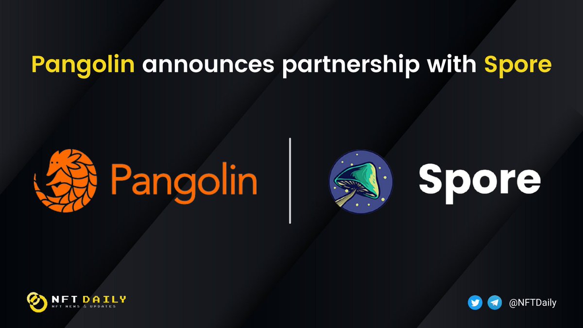 📢<a href="/pangolindex/">Pangolin (PangoPerps is out!)</a> announces a partnership with <a href="/sporeproject/">Spore</a>, a project that focuses on #NFT creation, art &amp; a custom bridge between #Avalanche &amp; #BSC.

#pangolin also added $PNG rewards pool for $SPORE - #PNG &amp; #spore - #AVAX pairs

👉pangolindex.medium.com/pangolin-partn…

#NFTs #NFTCommunity