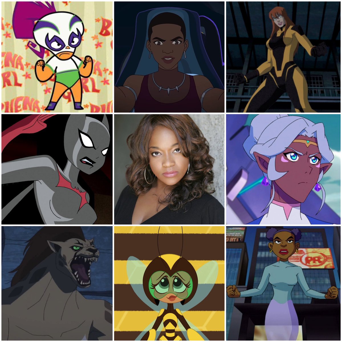 #KimberlyBrooks is the voice behind several #DC characters like #Bumblebee 🐝 #Batwoman 🦇 #Cheetah 🐆 #Giganta and Puff from #StaticShock⚡

@kimberlydbrooks #VoiceActing #AnimationIsNotAGenre #DiversityInAnimation #Diversity #DiversityMatters #DCSuperHeroGirls #Dreamworks