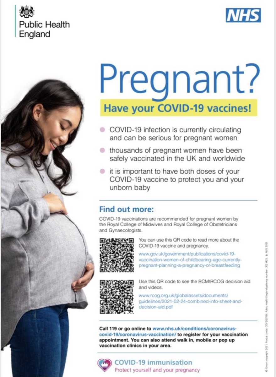 GallyHJ's tweet image. 👇🏻Please speak to your Midwife or Obstetrician about COVID19 vaccination.