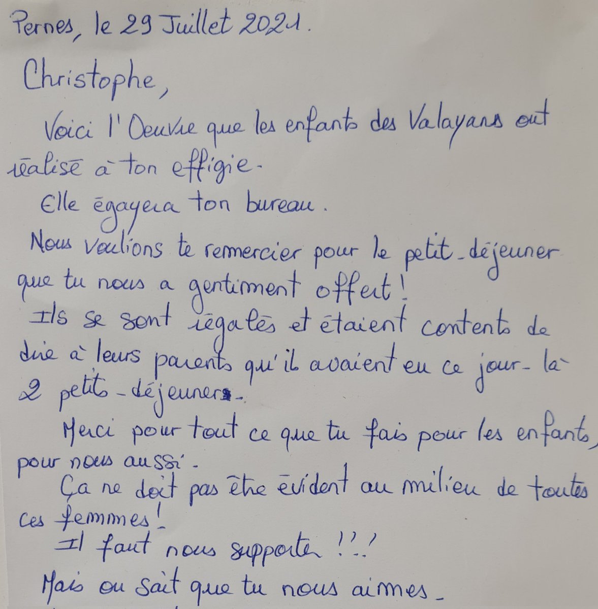 Quel plaisir de recevoir ce genre de surprise😀Merci à toute l'équipe qui travaille avec moi, sans qui je ne serai rien !
Merci à la mairie de Pernes-les-Fontaines d'avoir renouvelé sa confiance pour 3 ans 😃 <a href="/innovationculi1/">Sylvain Chevalier</a> <a href="/magma1970/">MAG</a> @Elior_France