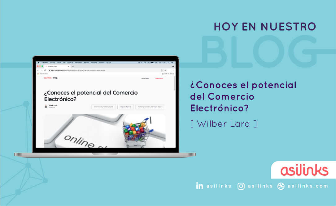 asilinks's tweet photo. Nuestro #Asilinker Wilber Lara nos habla sobre "Comercio Electrónico"

𝗗𝗲𝘀𝗰ú𝗯𝗿𝗲𝗹𝗼 𝗵𝗼𝘆 𝗲𝗻 𝗻𝘂𝗲𝘀𝘁𝗿𝗼 𝗯𝗹𝗼𝗴 👉 https://t.co/rIsc9UiLsX

#Blog #ComercioElectronico #BlogAsilinks https://t.co/HdKJj84tEy