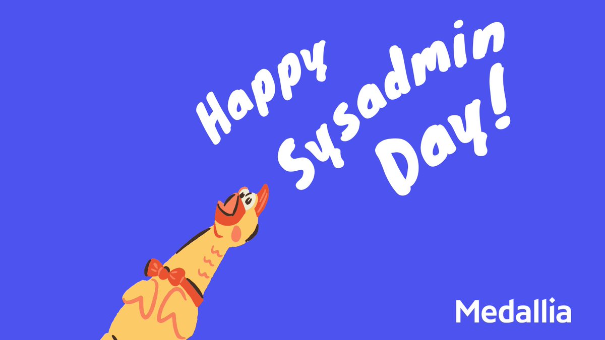 ℍ𝕒𝕡𝕡𝕪 𝕊𝕪𝕤𝕒𝕕𝕞𝕚𝕟 𝕕𝕒𝕪! Si bien ya no son conocidos como Sysadmins, hoy no queríamos dejar de mostrar la gran apreciación por el increíble equipo de SRE!