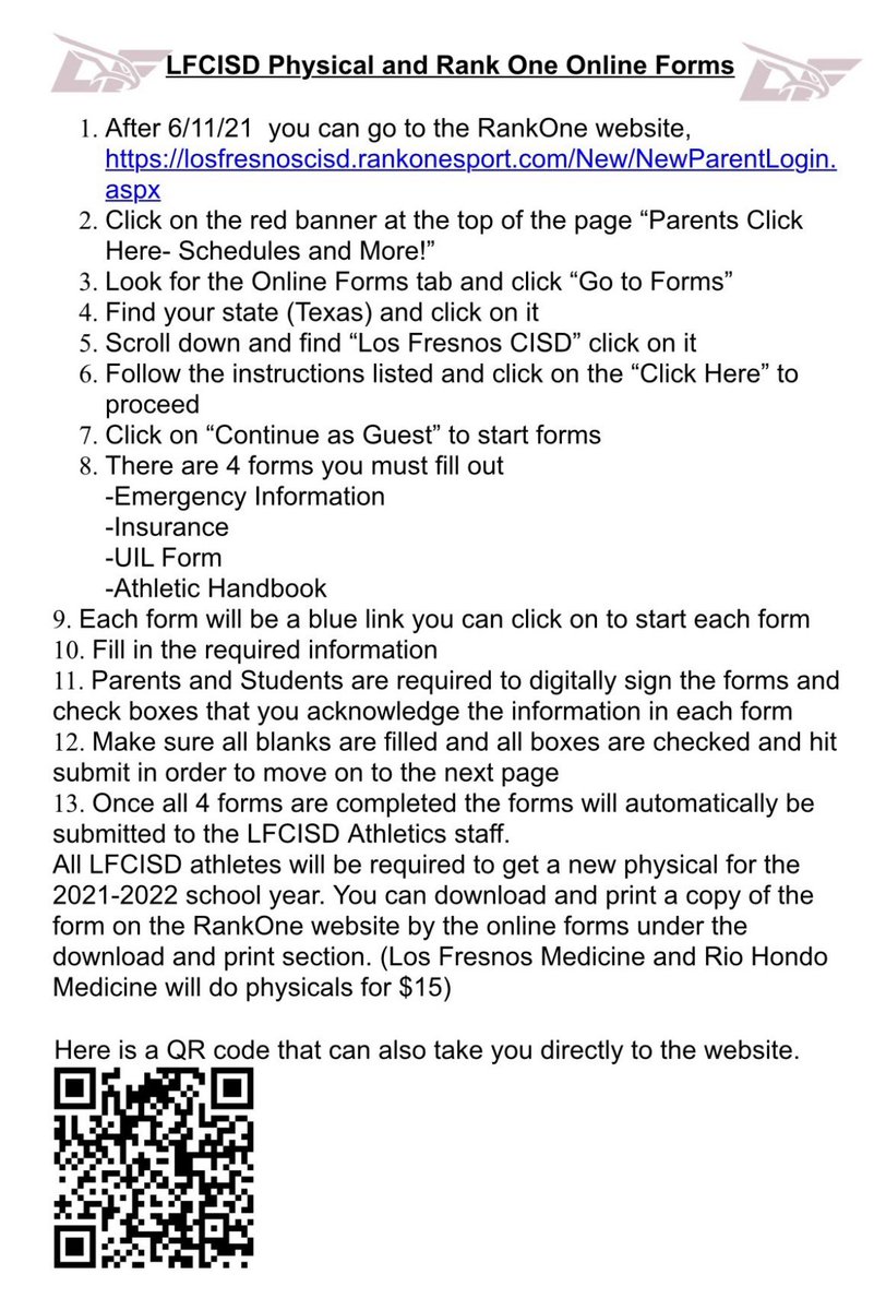 LFHSGirlsVBALL's tweet photo. Our 2021 volleyball season begins this Monday, August 2nd‼️‼️ Our athletic trainers will be clearing all volleyball athletes starting at 7am ‼️‼️ Don’t forget to bring your physical form &amp; complete all Rank One forms online (step by step instructions are attached) ‼️‼️ https://t.co/uB7Tyw8rYB