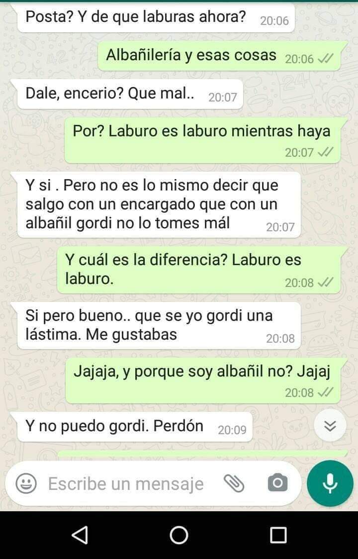 Siempre nos discriminan a los albañiles 😔