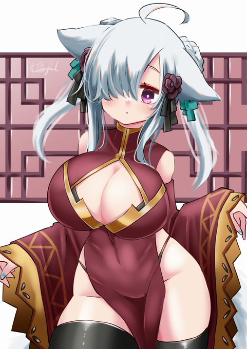 着飾ったセツカちゃん
#狐の話 