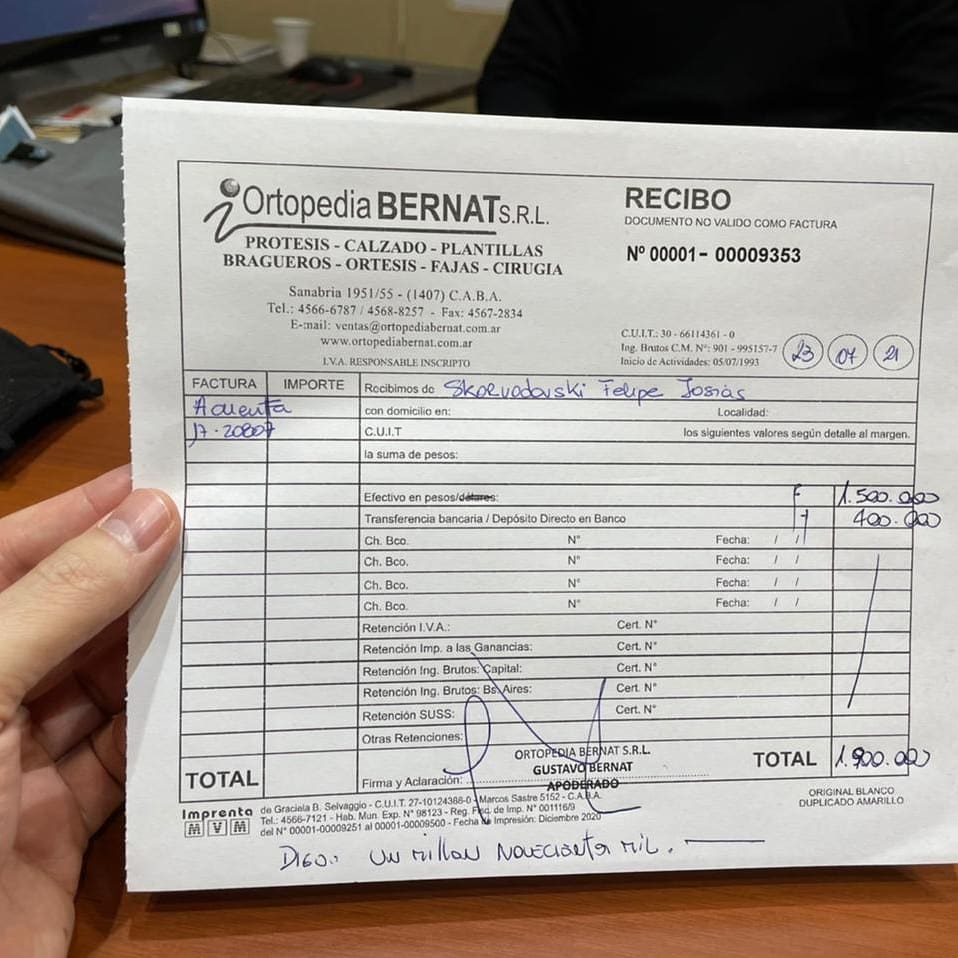 feli_ski's tweet photo. QUIERO VOLVER A CAMINAR 
¿ME AYUDAN?

Soy Felipe Skorvodovski, tengo 21. Hace un año perdí mi pierna derecha (amputación transfemoral) x un accidente automovilístico. La prótesis óptima p volver a caminar cuesta $3.800.000 de los cuales todavía me faltan $1.900.000 (sigue) https://t.co/U5E1qY9MEe
