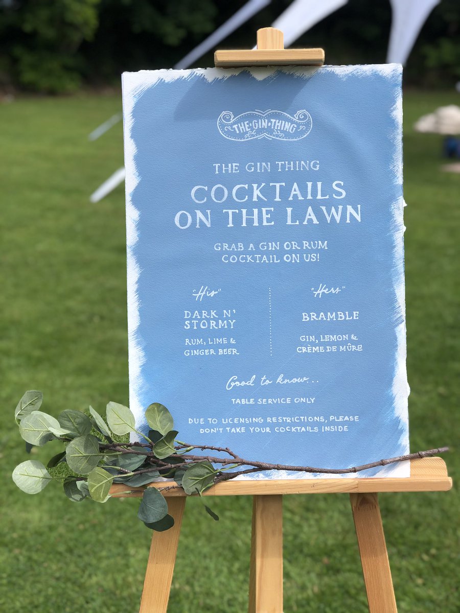 Gorgeous poster for guests at a stunning wedding we did recently. #weddings #Scotland #uniquebar #cocktails #theginthingbar