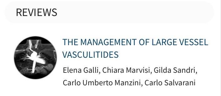 The management of large vessel vasculitides. doi.org/10.4081/br.202…
#Giantcellarteritis #Takayasu #arteritis #largevesselvasculitides #therapy #RheumaticDiseases #rheumatology