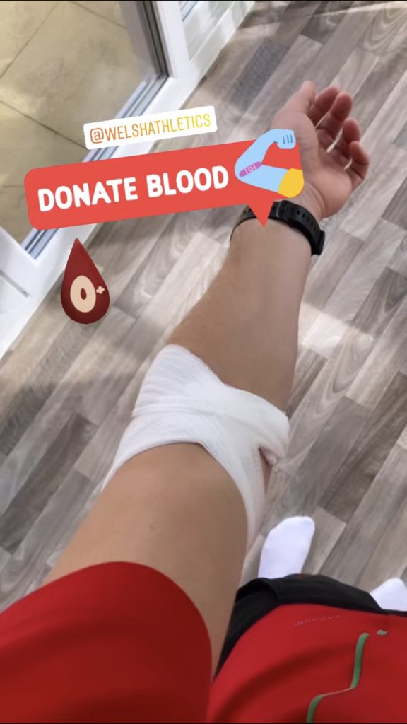 @WelshAthletics teaming up with @WelshBlood 💪🏼#GivingRunsInYourBlood